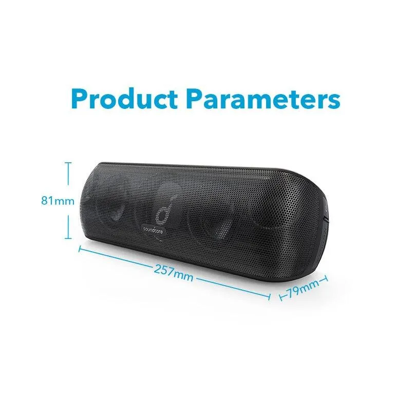 30W Hi-Res Motion  Bluetooth Speaker with Extended Bass and Treble