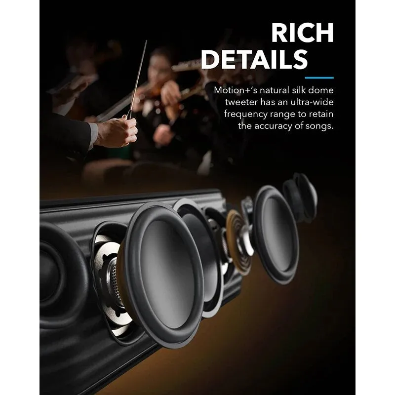 30W Hi-Res Motion  Bluetooth Speaker with Extended Bass and Treble