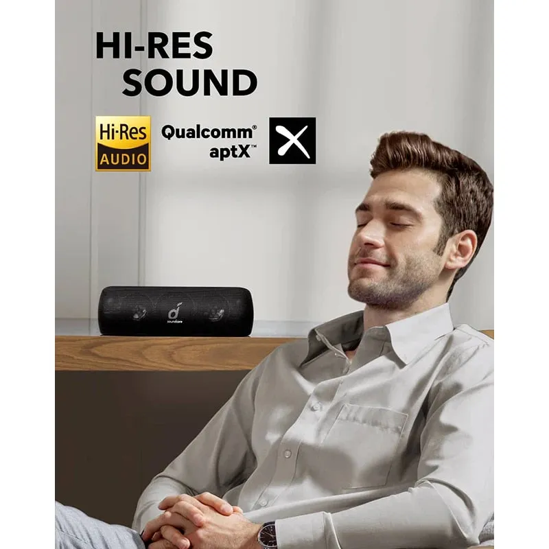 30W Hi-Res Motion  Bluetooth Speaker with Extended Bass and Treble