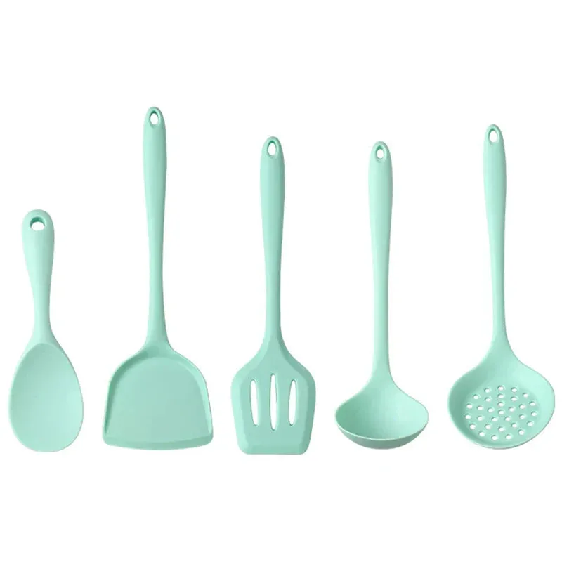 5 Piece Non Stick Silicone Kitchen Utensil Set