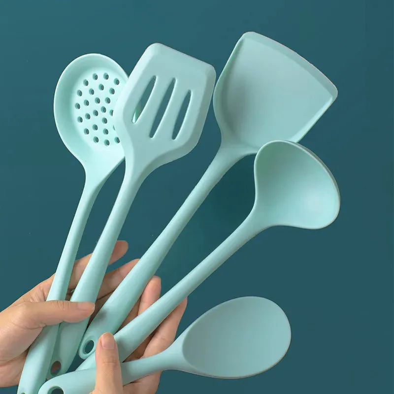 5 Piece Non Stick Silicone Kitchen Utensil Set