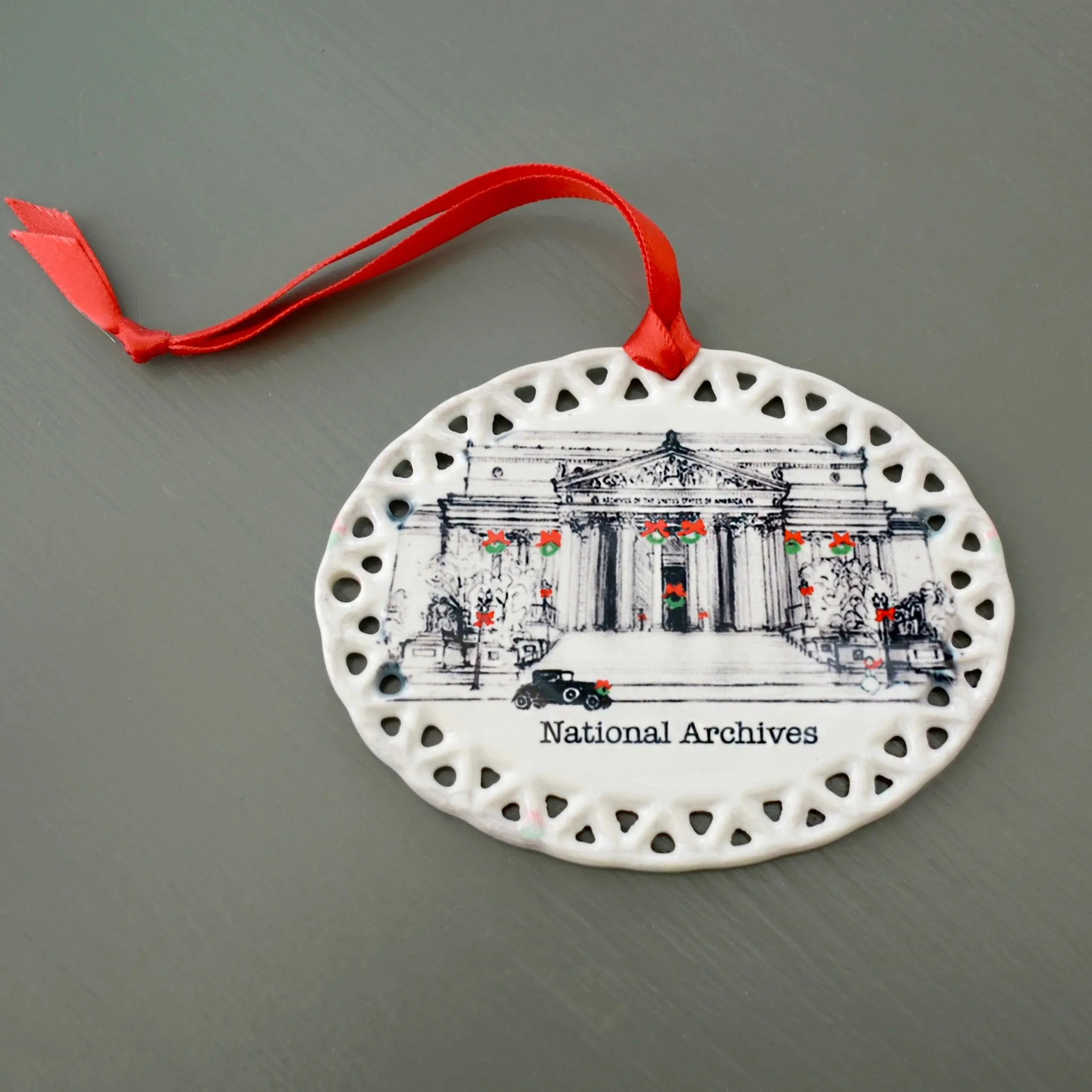Archives Building Holiday Ornament