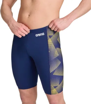ARENA Mens Halftone Competitive Racing Jammers for Intensive Swimming, Reduced Drag Swimsuit