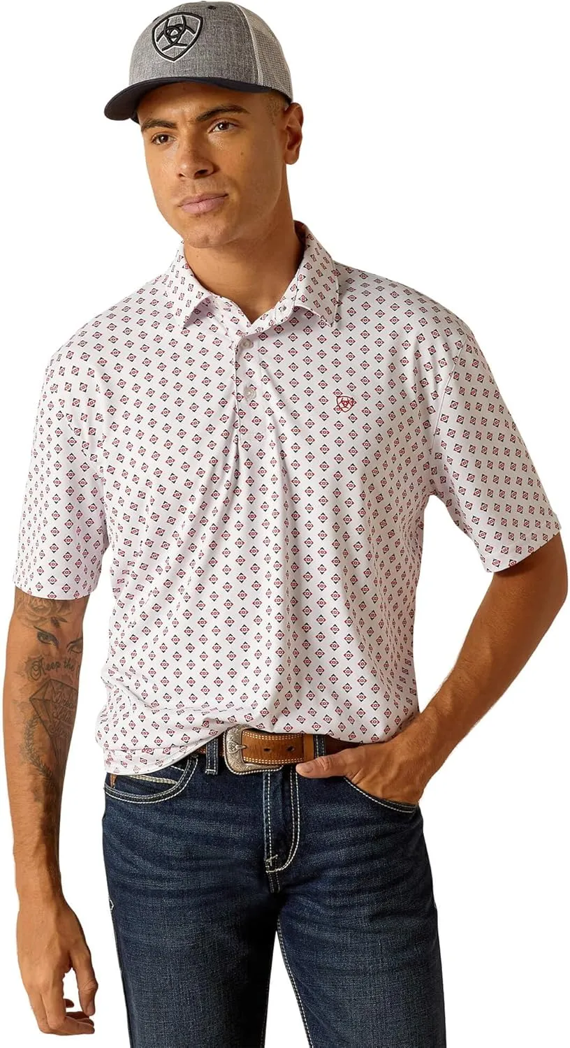 Ariat Men's All Over Print Polo
