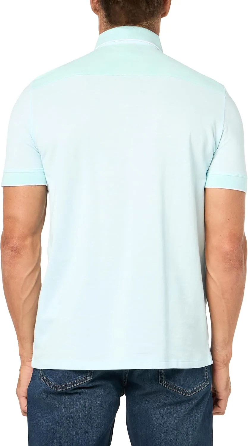Armani Exchange Men's Slim Fit Cotton Piquet Heathered Polo