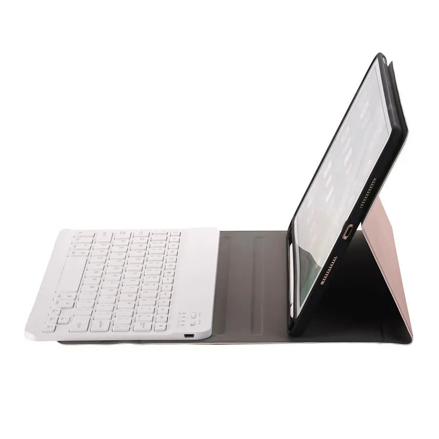 Bluetooth Keyboard Leather Tablet Case For Ipad Air 3 / Pro 10.5 / 10.2 - Detachable