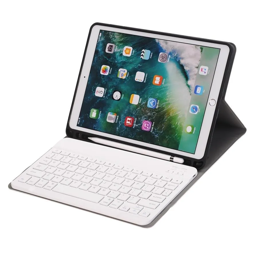 Bluetooth Keyboard Leather Tablet Case For Ipad Air 3 / Pro 10.5 / 10.2 - Detachable