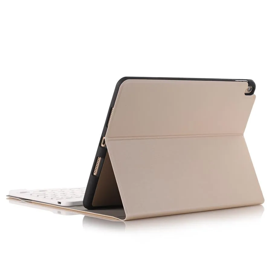 Bluetooth Keyboard Leather Tablet Case For Ipad Air 3 / Pro 10.5 / 10.2 - Detachable