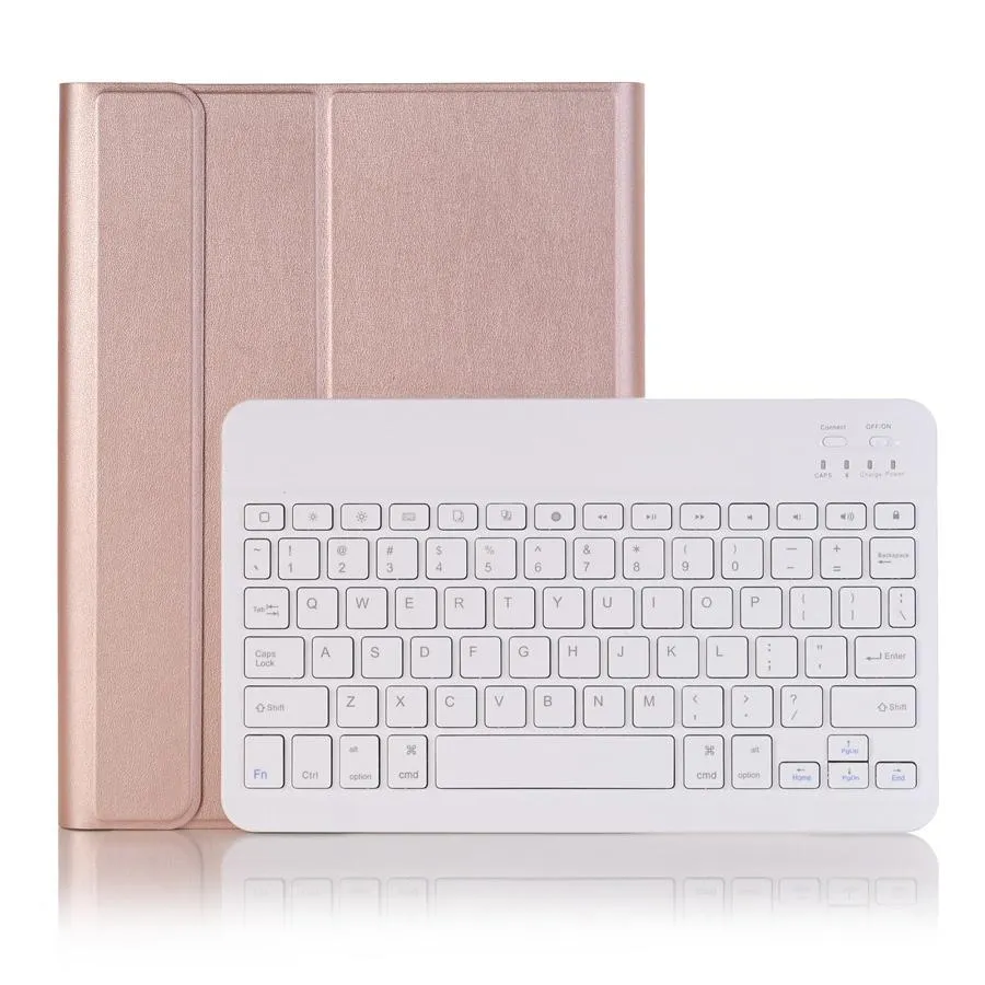 Bluetooth Keyboard Leather Tablet Case For Ipad Air 3 / Pro 10.5 / 10.2 - Detachable