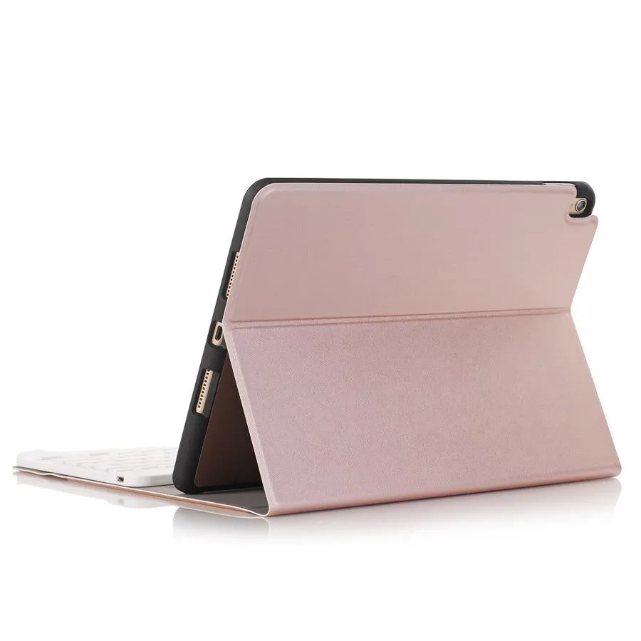 Bluetooth Keyboard Leather Tablet Case For Ipad Air 3 / Pro 10.5 / 10.2 - Detachable