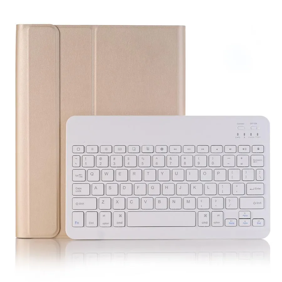 Bluetooth Keyboard Leather Tablet Case For Ipad Air 3 / Pro 10.5 / 10.2 - Detachable