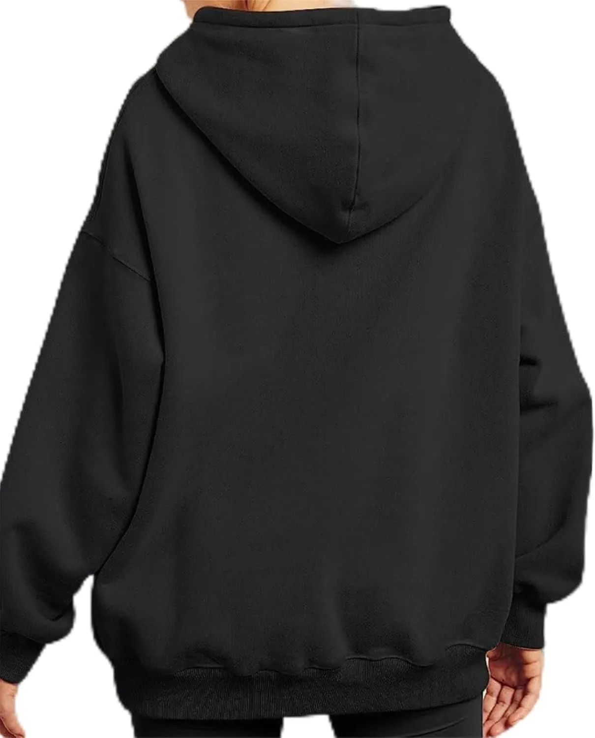 Bocianelli Womens Oversized Hoodies Satin lined Hoodies Oversized Sweatshirt Fall Sweaters Casual Y2K Jacket 2024 Clothes