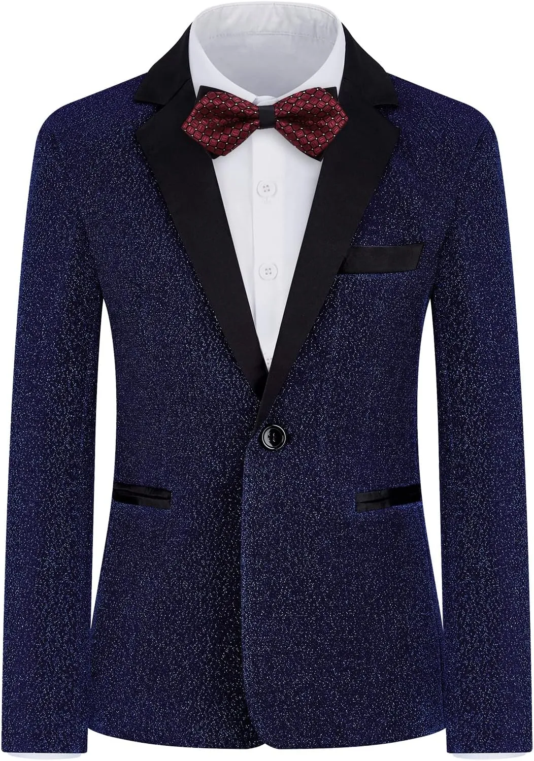 Boys Suit Slim Fit Tuxedo Suit for Kids 3 Piece Blazer Jackets Suit for Boy Ring Bearer Outfit