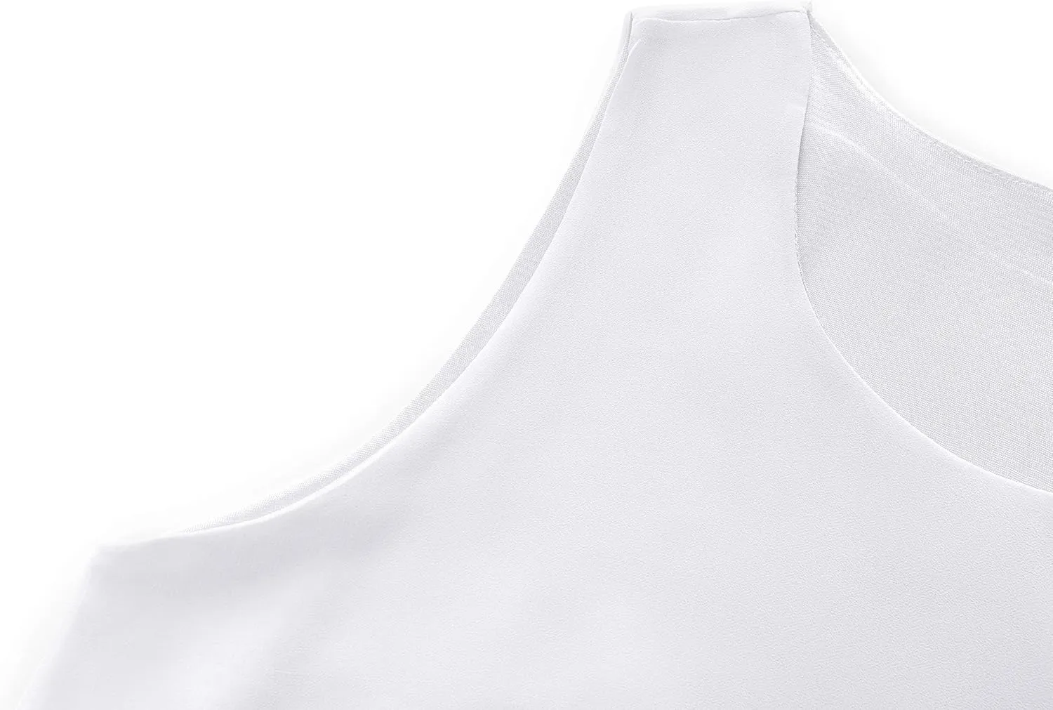 Bulotus Womens Sleeveless Loose Plain Midi Dress Summer Chiffon Flowy Swing Dresses
