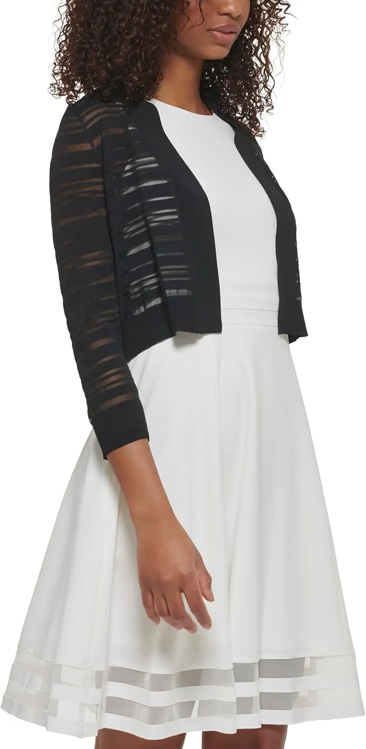 Calvin Klein Women's 3/4 Sleeve Shrug