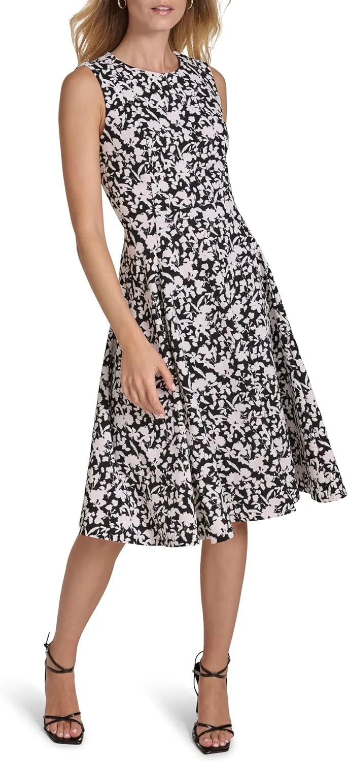 Calvin Klein Women's Work Floral Aline Dress
