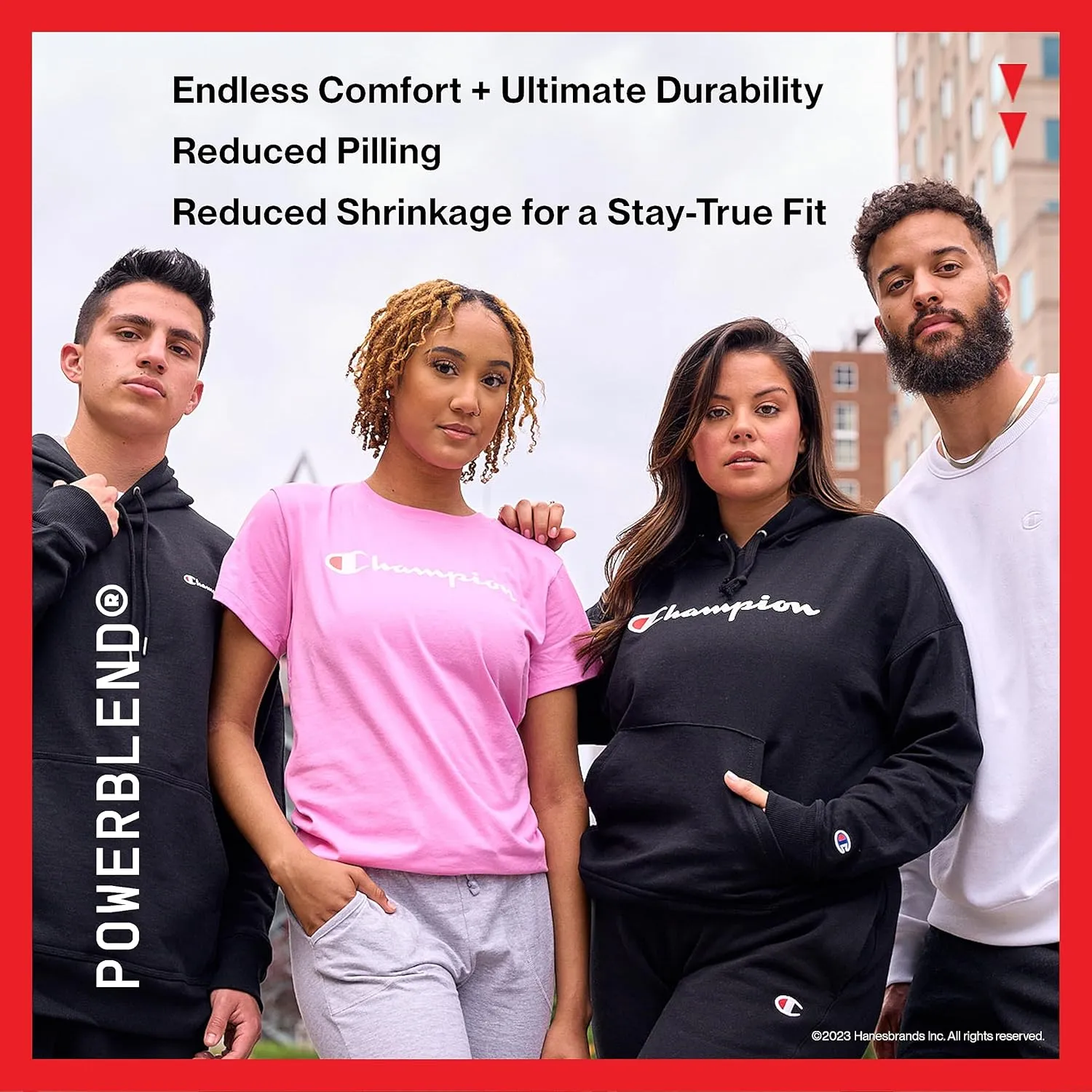 Champion Women's Hoodie, Powerblend, Fleece Hoodie, Comfortable Sweatshirt for Women (Plus Size Available)