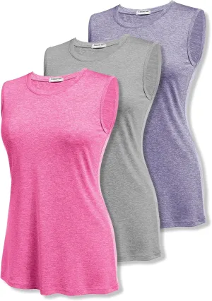 COOrun Women's Sleeveless Athletic Shirts Lightweight Sports Shirt Quick Dry Yoga Tank Tops Muscle Tank