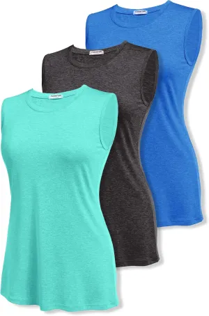 COOrun Women's Sleeveless Athletic Shirts Lightweight Sports Shirt Quick Dry Yoga Tank Tops Muscle Tank