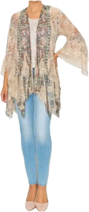 Crochet and Lace Inspired Cardigan