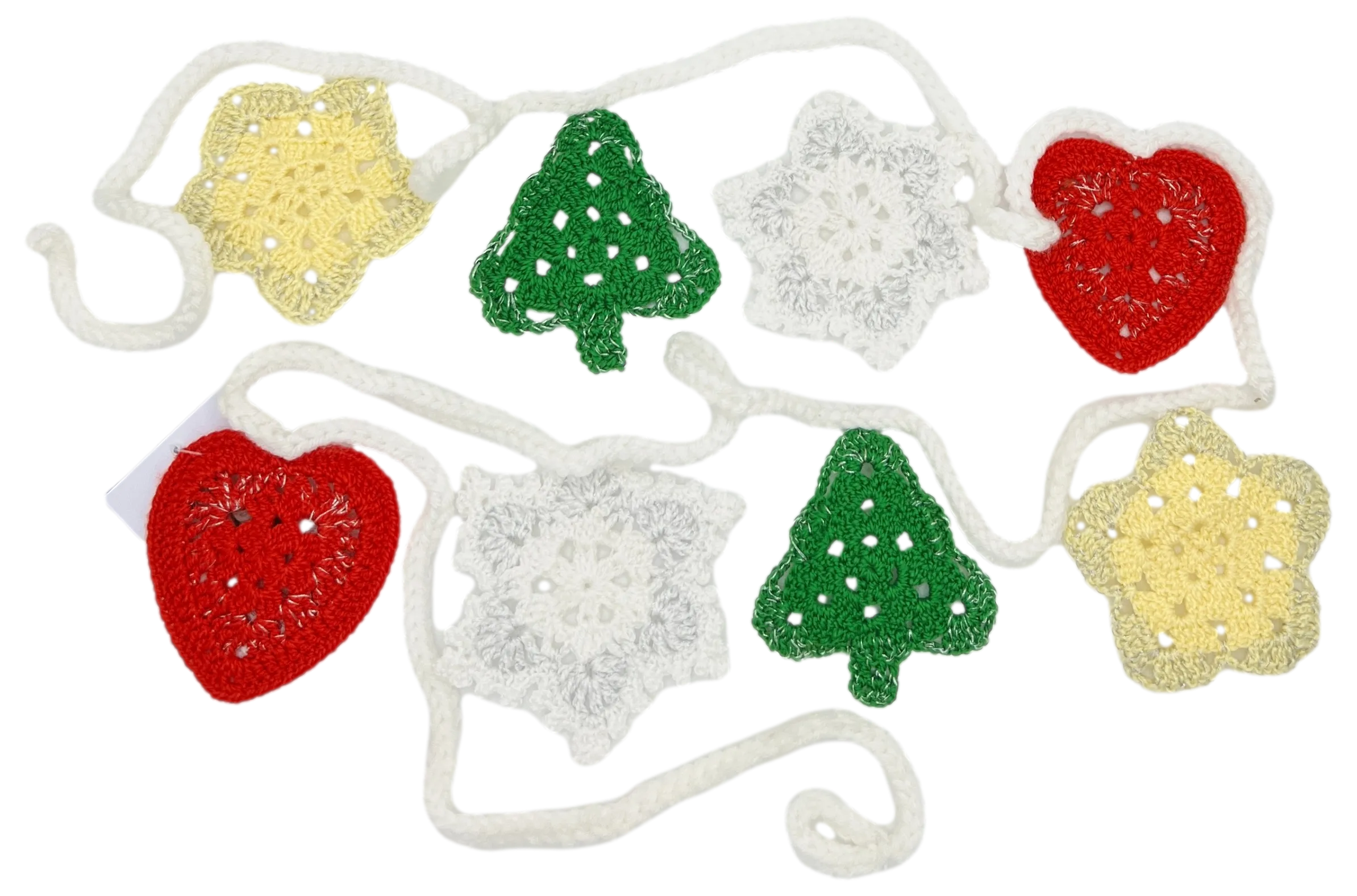 Crocheted Christmas Holiday Garland