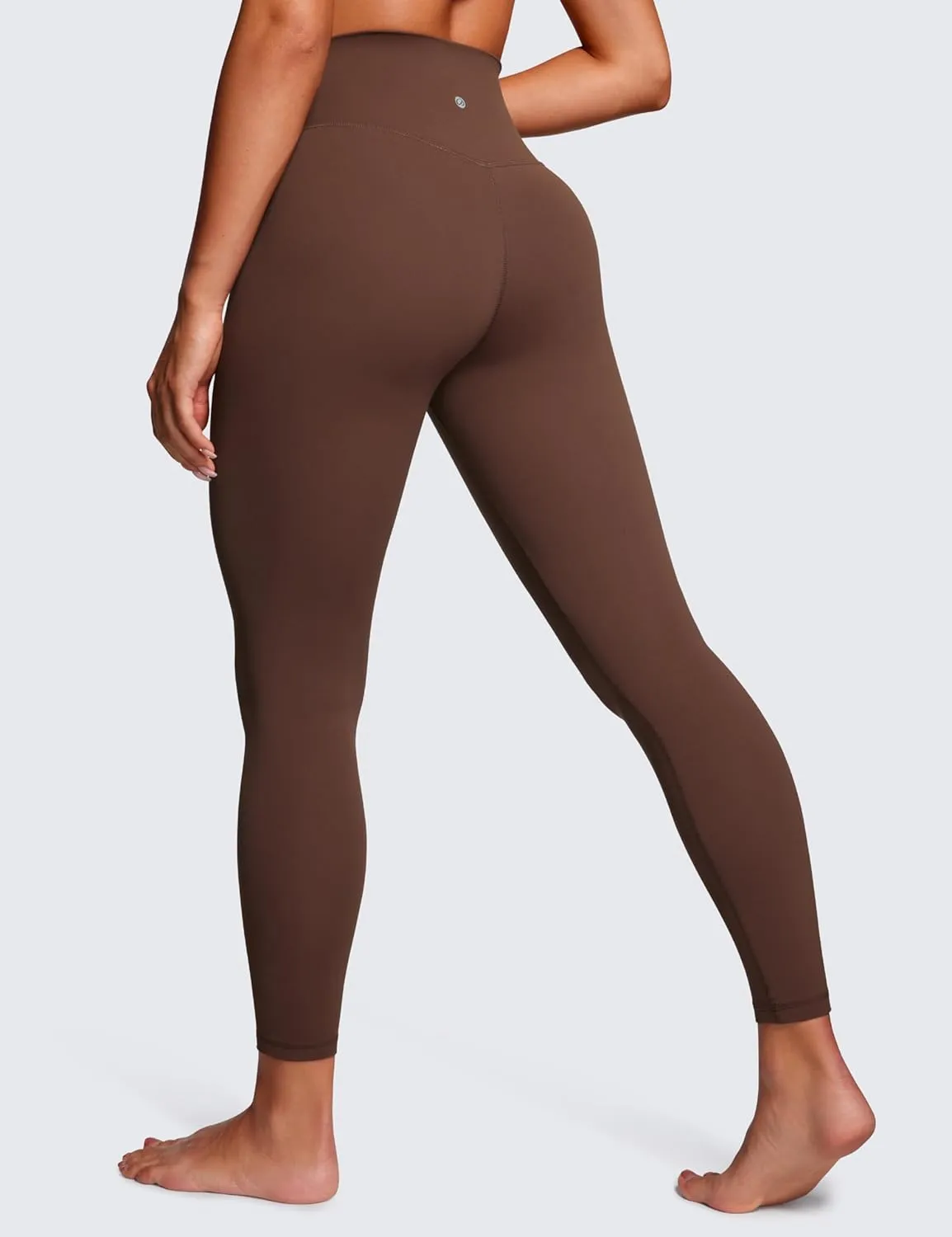 CRZ YOGA Womens Butterluxe Cross Waist Leggings 25" - V Crossover High Waisted Yoga