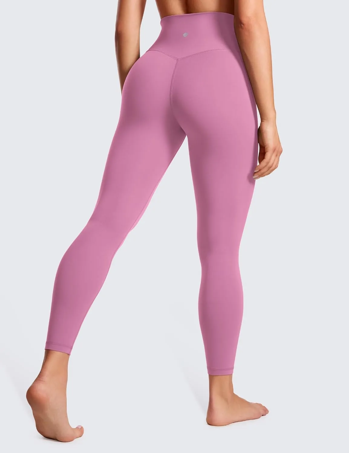 CRZ YOGA Womens Butterluxe Cross Waist Leggings 25" - V Crossover High Waisted Yoga