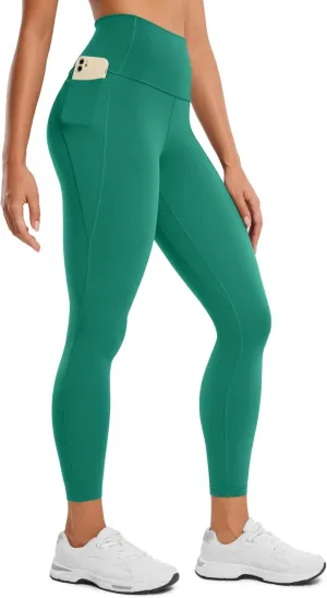 CRZ YOGA Womens Butterluxe Workout Leggings 25 Inches - High Waisted Gym Yoga Pants with Pockets Buttery Soft
