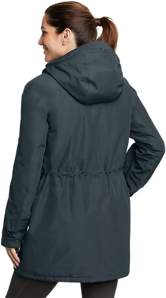 Eddie Bauer Women's Rainfoil Insulated Waterproof Rain Parka