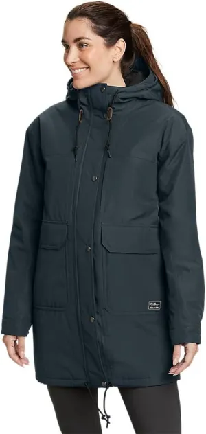 Eddie Bauer Women's Rainfoil Insulated Waterproof Rain Parka