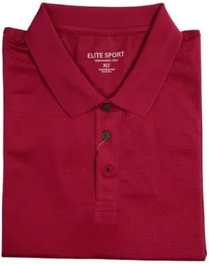 Elite Sport Big and Tall Moisture Wicking Performance Polo in 8 Colors to Size 10X Big and 6X Tall