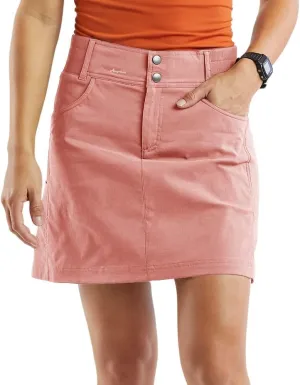 Fisoew Womens Mid Rise Running Tennis Skorts Casual Athletic Golf Hiking Relaxed Fit Skirts with Shorts Pockets