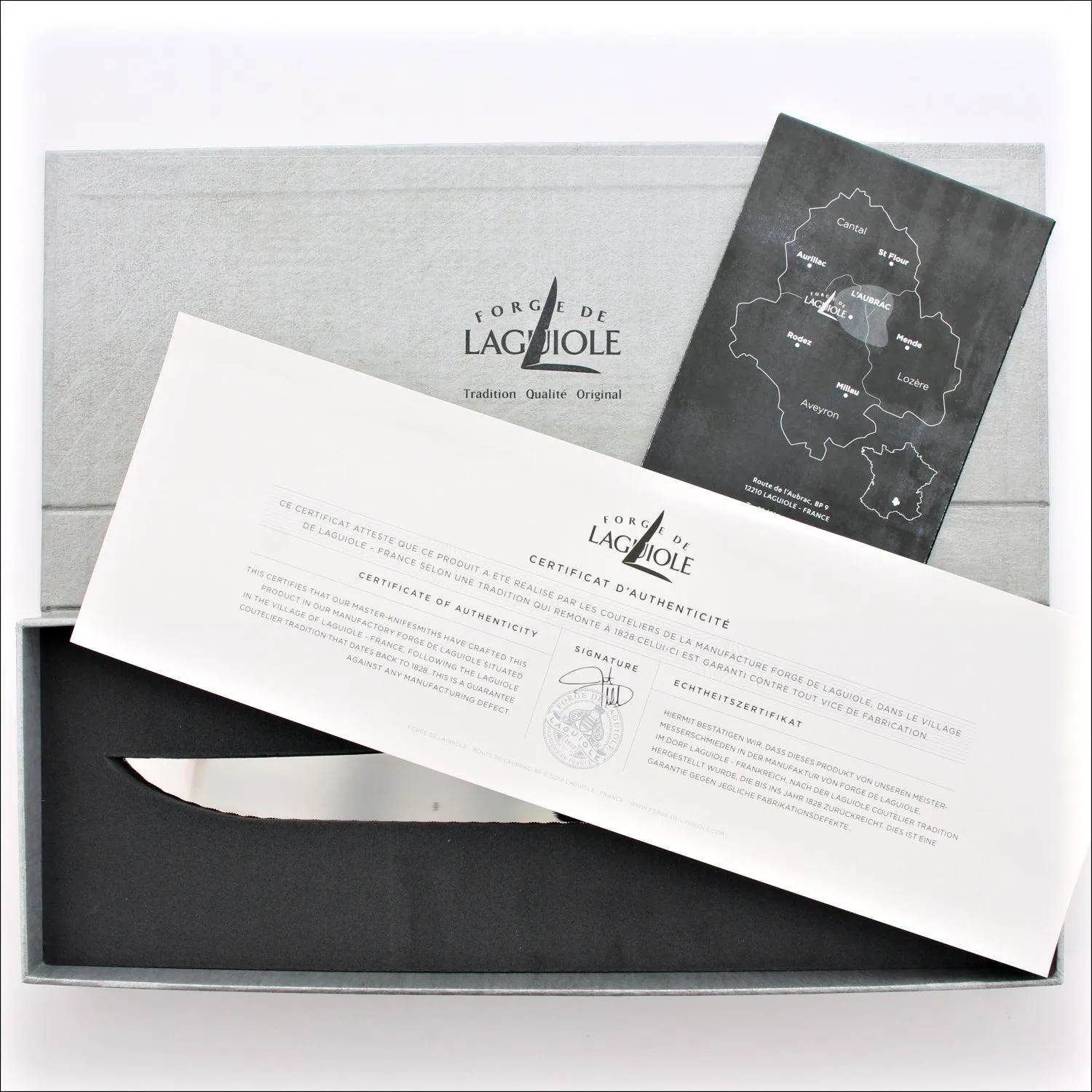 Forge de Laguiole Bread Knife Ebony Handle - Shiny Finish
