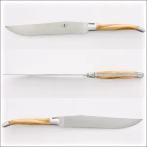 Forge de Laguiole Bread Knife Olivewood - Satin Finish