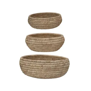 Grass and Date Leaf Baskets - 3 Sizes