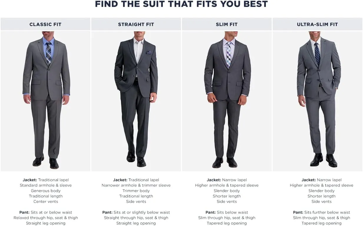 Haggar Men's Big Sharkskin Tailored Fit Two Button Suit Separate Jacket