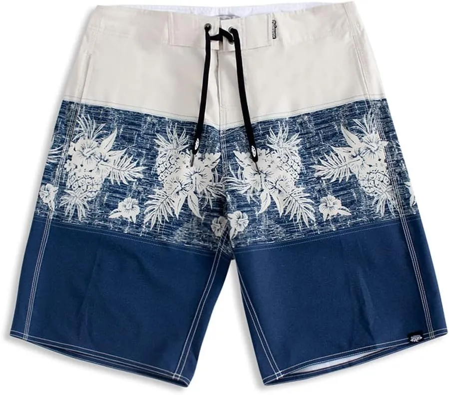 Hawaiian Microfiber, 4-Way Stretch Boardshorts - Multiple Pockets