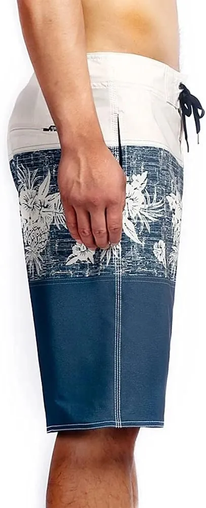 Hawaiian Microfiber, 4-Way Stretch Boardshorts - Multiple Pockets