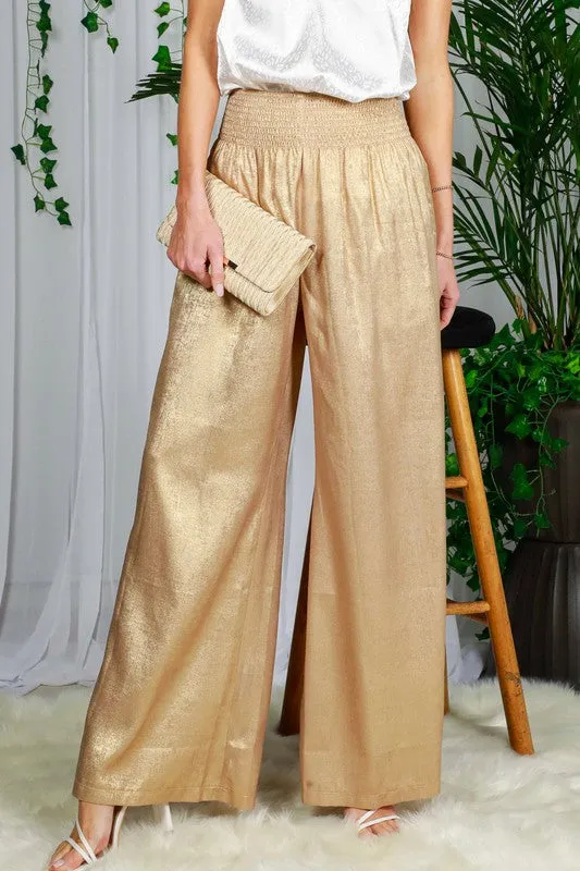 Holiday Gold Foil Pants