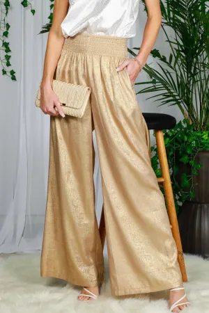 Holiday Gold Foil Pants