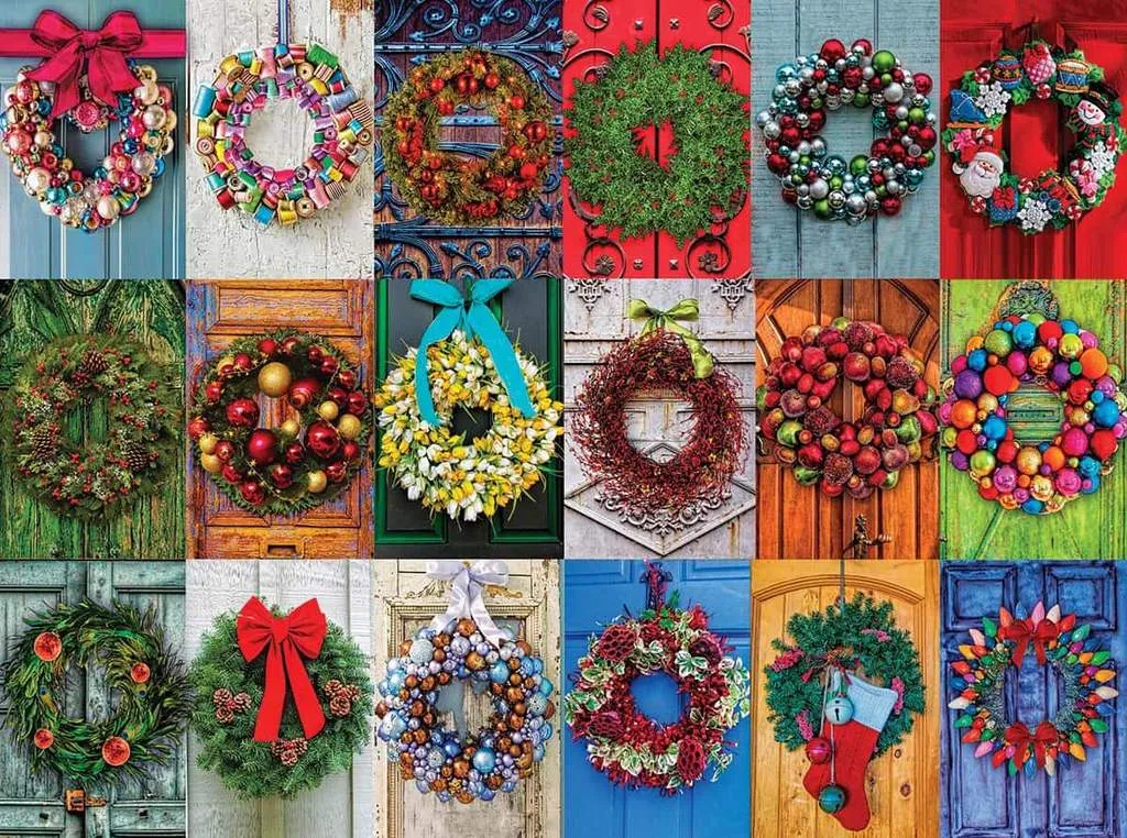HOLIDAY Holiday Wreaths Jigsaw Puzzle - 550 Piece