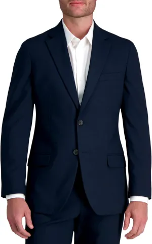 J.M. Haggar Men's JMH Premium Stretch Tailored Fit Suit Separate Pants, Blue-Jacket, 48