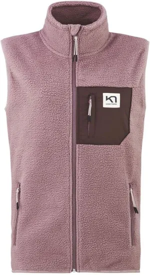 Kari Traa Rothe Women's Fleece Vest, Lightweight Winter Jacket Women, Sleeveless Midlayer Jacket with Chest Pocket