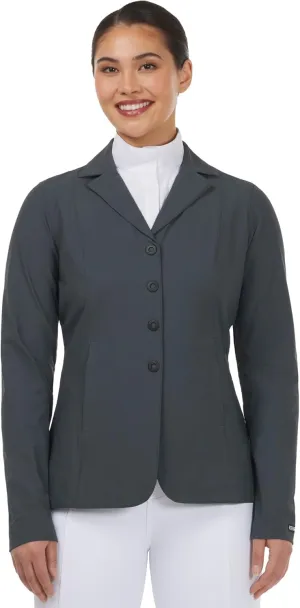 Kerrits Women's Equestrian Stretch Competitor Coat  4-Snap, Lightweight English Horse Show Jacket, Machine Wash