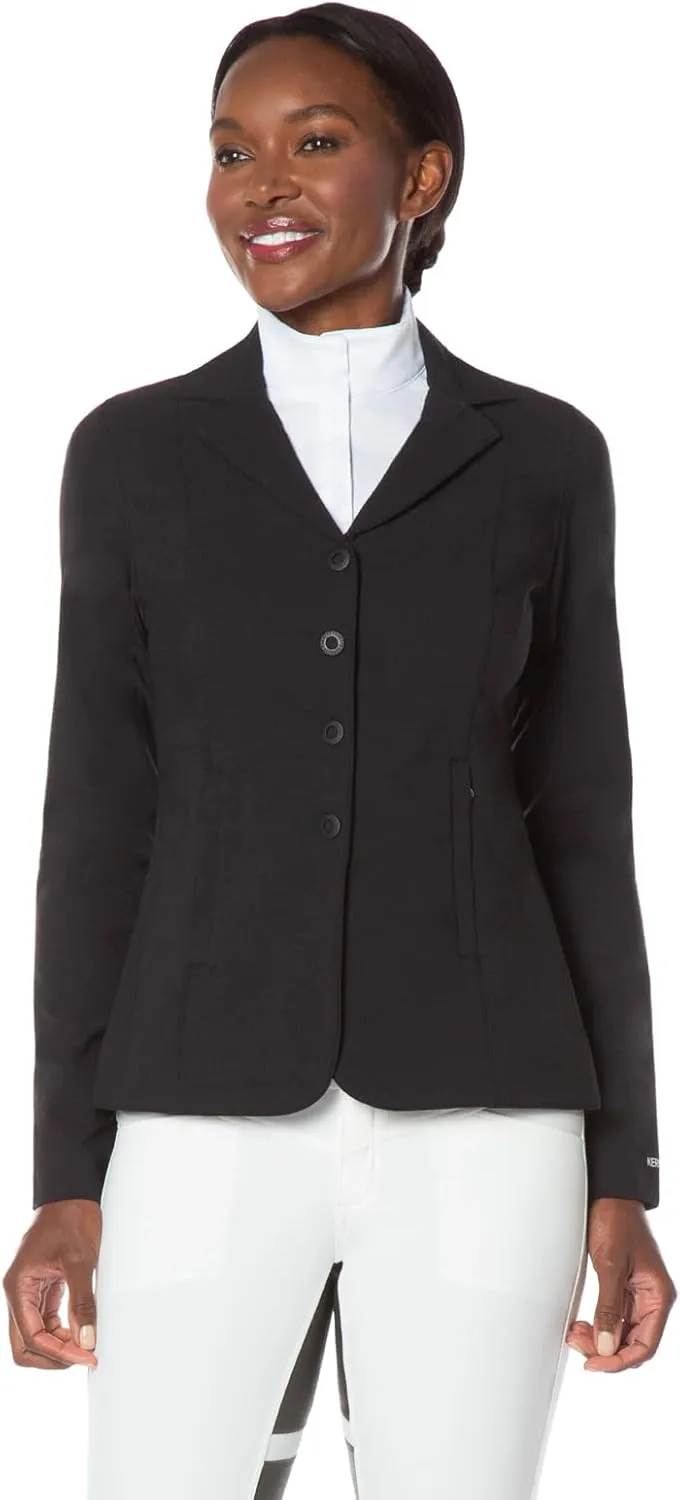 Kerrits Women's Equestrian Stretch Competitor Coat  4-Snap, Lightweight English Horse Show Jacket, Machine Wash