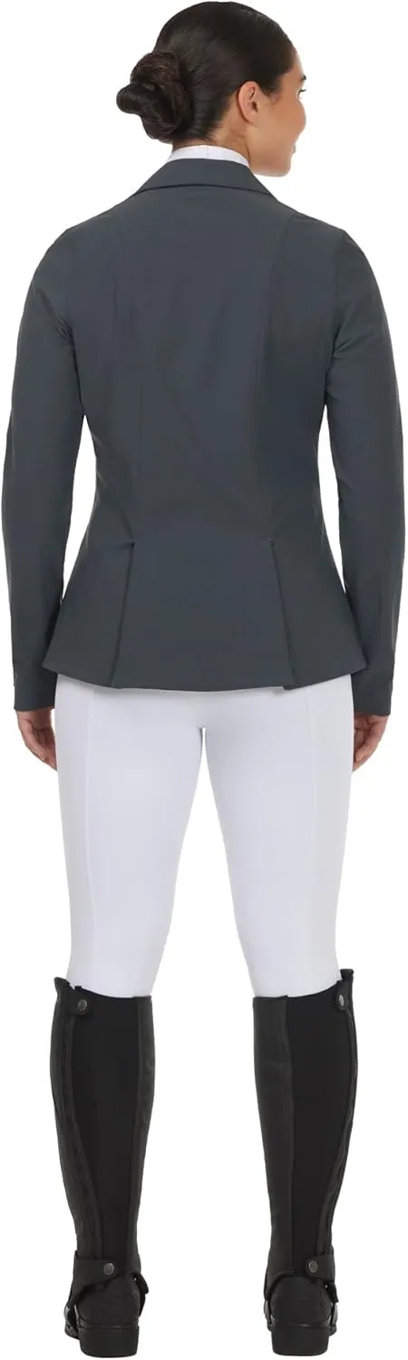 Kerrits Women's Equestrian Stretch Competitor Coat  4-Snap, Lightweight English Horse Show Jacket, Machine Wash