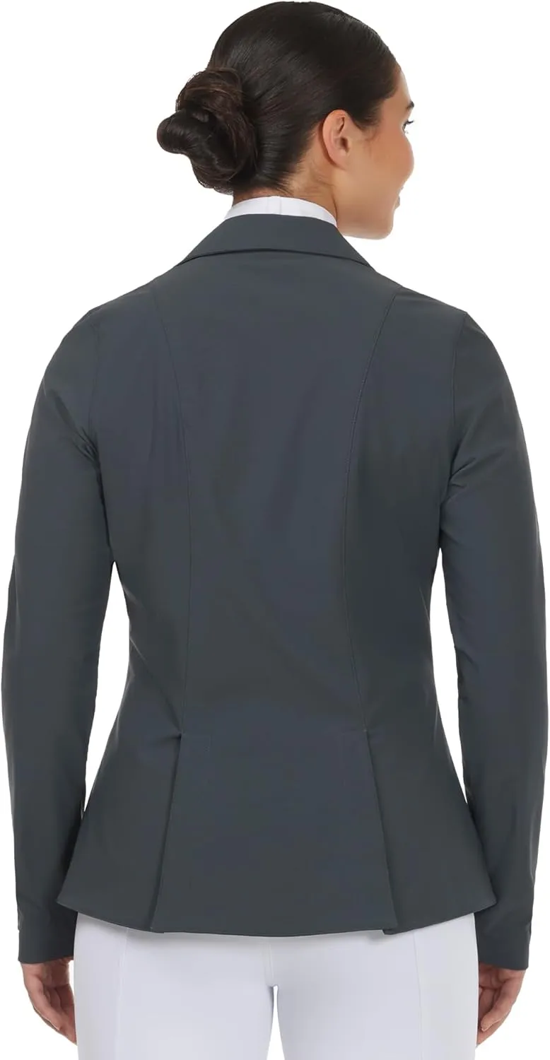 Kerrits Women's Equestrian Stretch Competitor Coat  4-Snap, Lightweight English Horse Show Jacket, Machine Wash