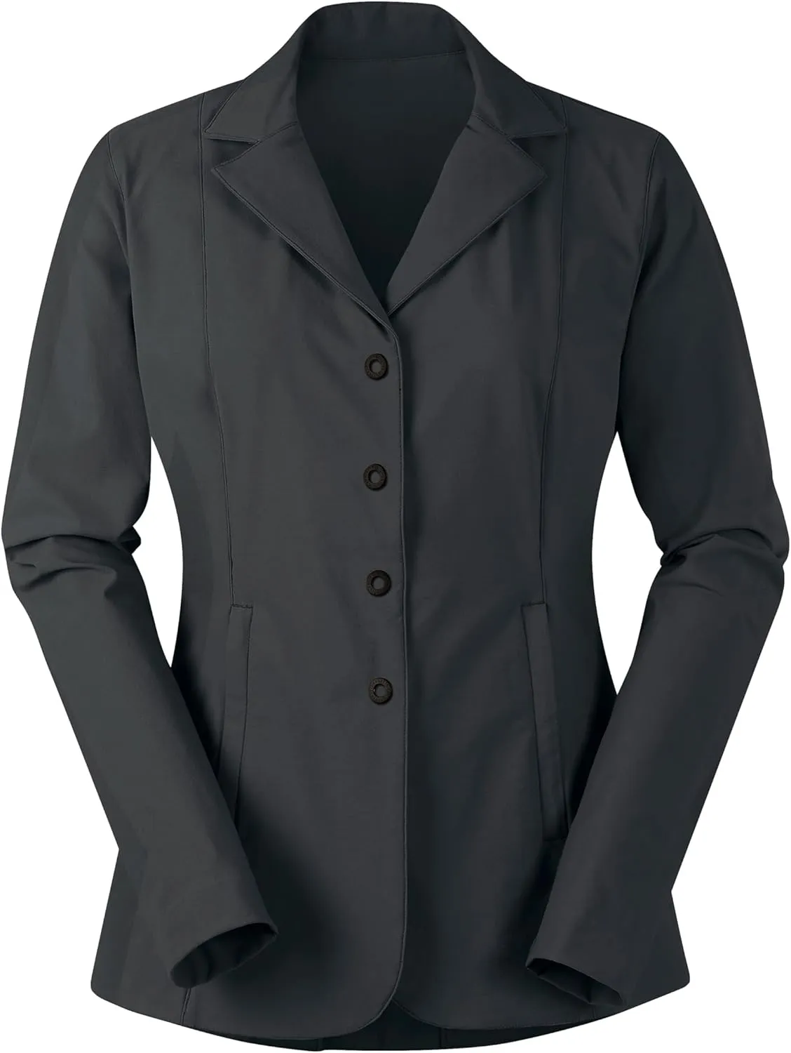 Kerrits Women's Equestrian Stretch Competitor Coat  4-Snap, Lightweight English Horse Show Jacket, Machine Wash