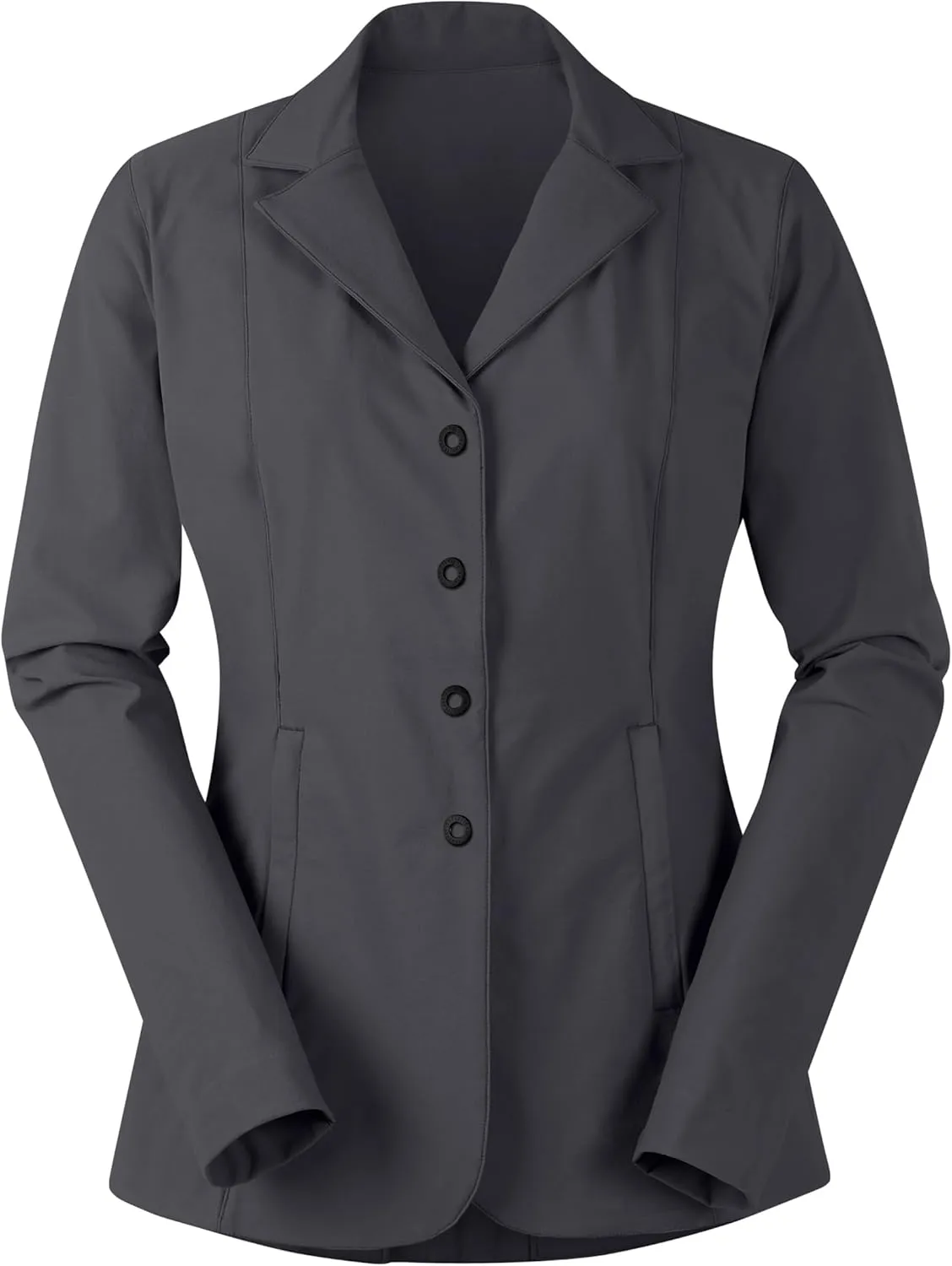 Kerrits Women's Equestrian Stretch Competitor Coat  4-Snap, Lightweight English Horse Show Jacket, Machine Wash