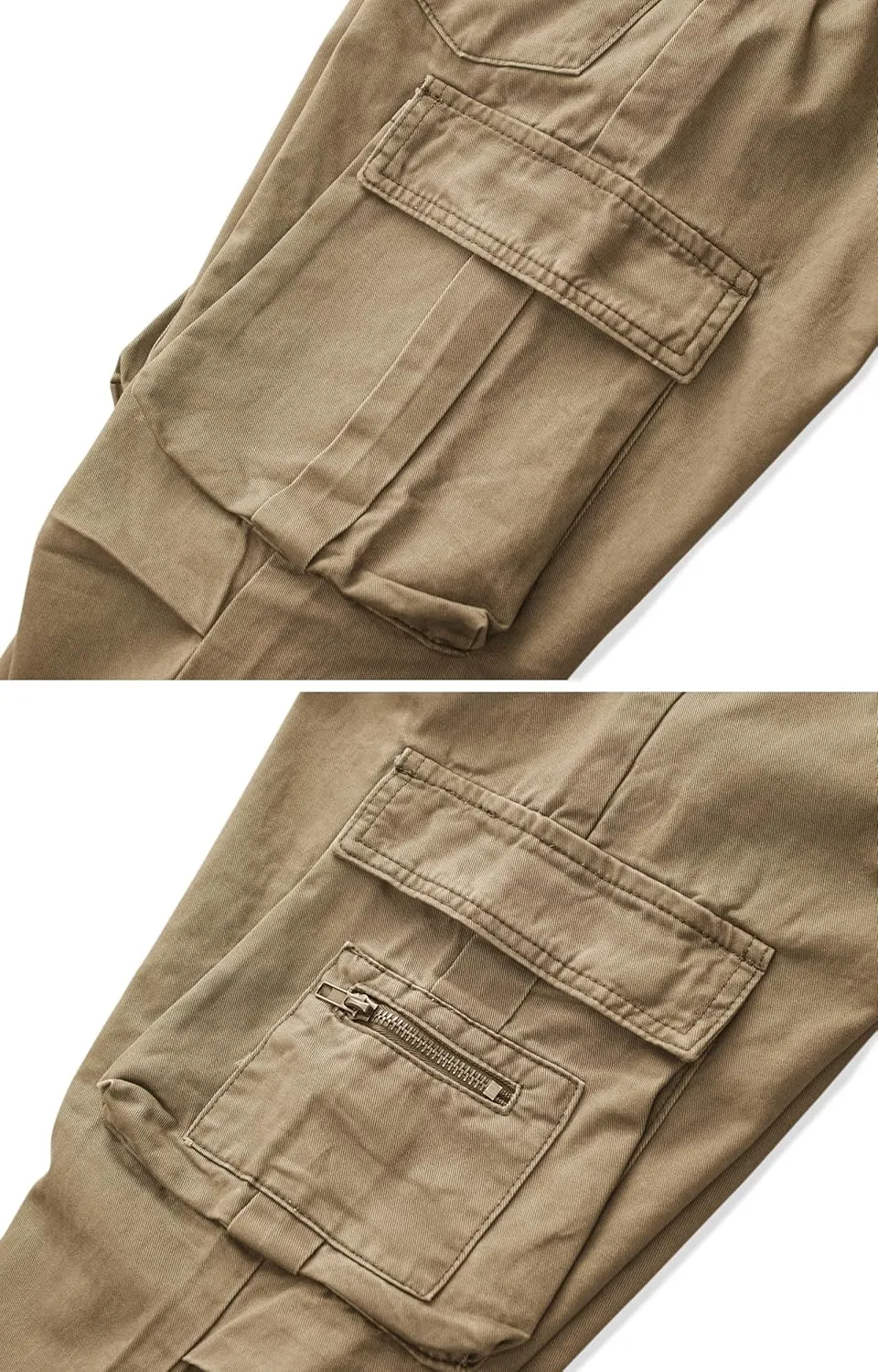KOCTHOMY Hiking Pants Women Relaxed Fit Cargo Pants Casual Work Pants with Zipper Pockets No Belt